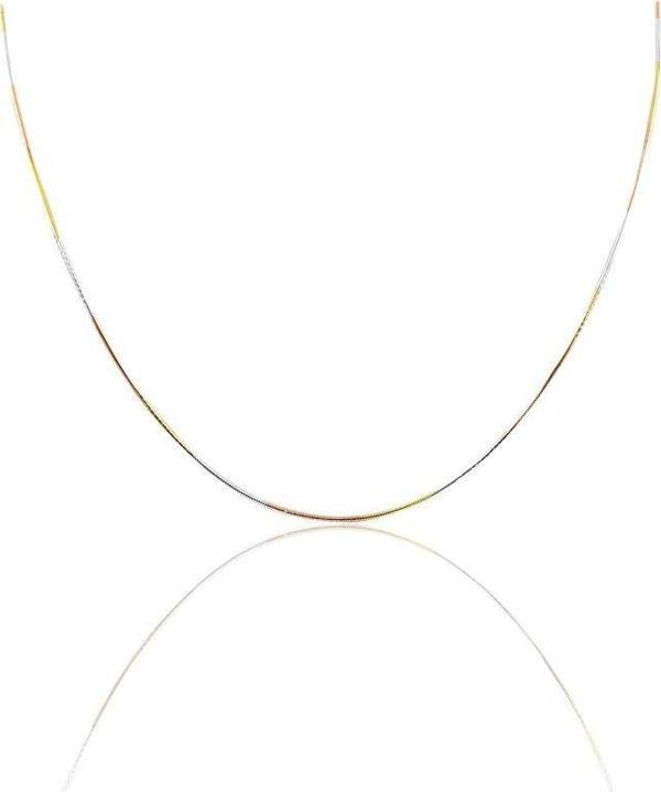 Gümüş renk akımı italyan yılan modeli zincir  - Image 1