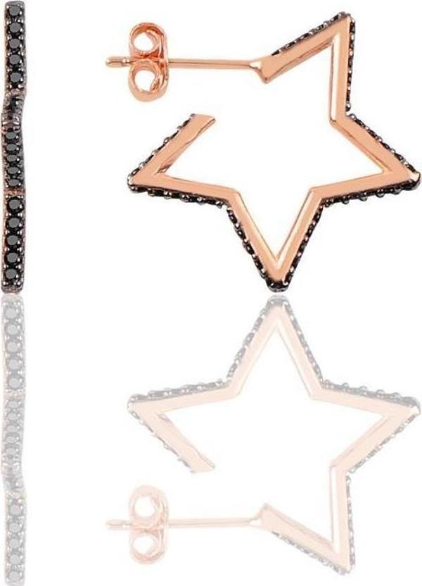 Gümüş star küpe  - Image 1