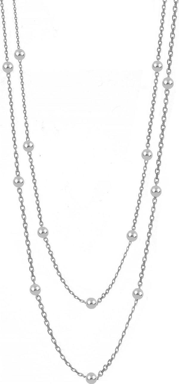 Gümüş  100 cm top top zincir  - Image 1