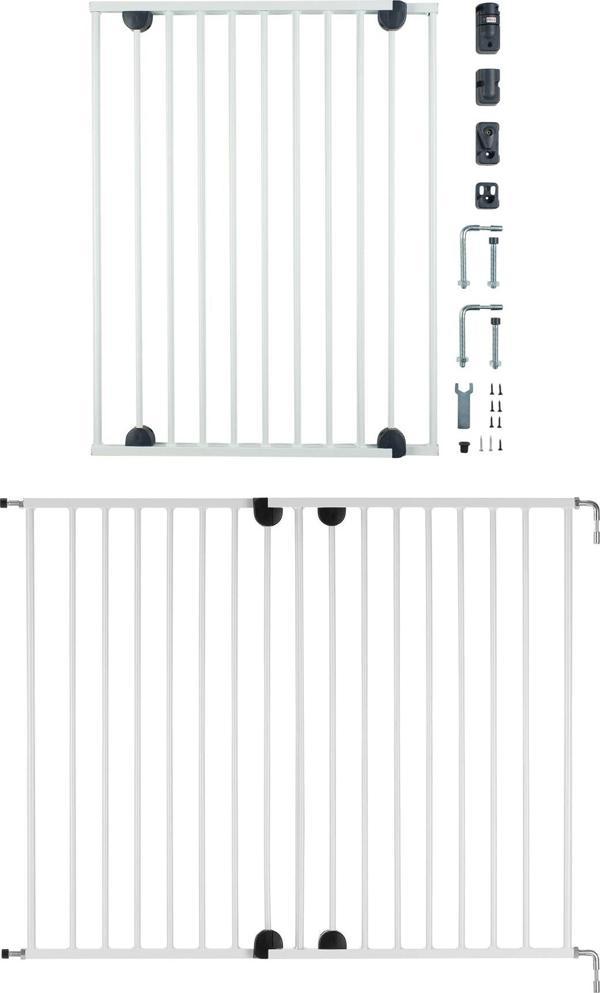 Wellgro 62-102 cm Metal Uzayan Güvenlik Kapısı Beyaz - Image 1