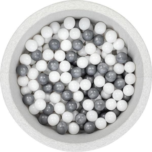 Wellgro Bubble Pops Sünger Top Havuzu / Beyaz, Gri Toplu - Image 1