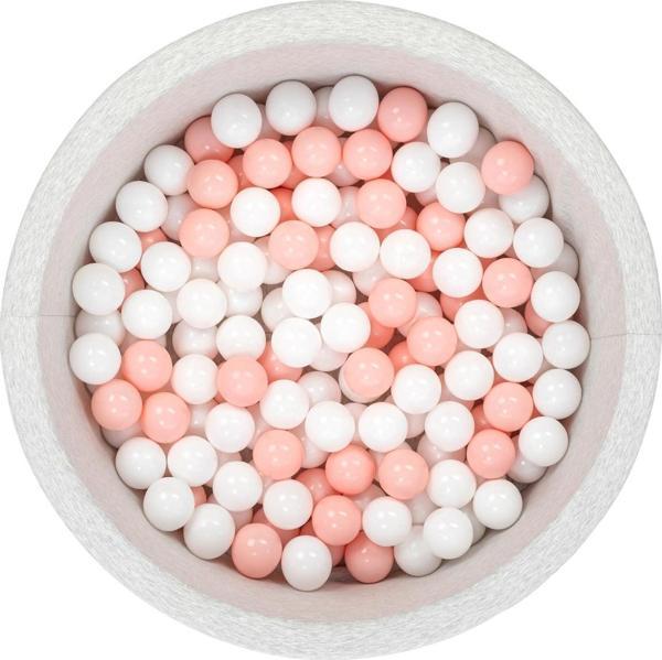 Wellgro Bubble Pops Sünger Top Havuzu / Pembe, Beyaz Toplu - Image 1