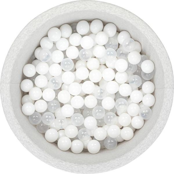 Wellgro Bubble Pops Sünger Top Havuzu / Beyaz, Şeffaf Toplu - Image 1