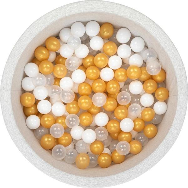 Wellgro Bubble Pops Sünger Top Havuzu / Gold, Şeffaf, Beyaz Toplu - Image 1