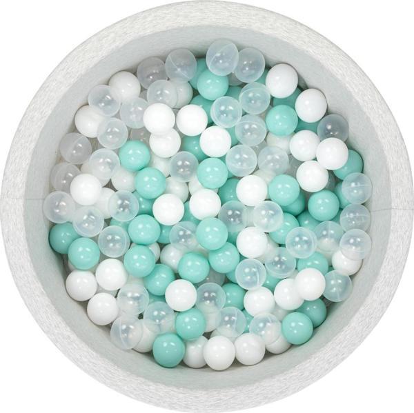 Wellgro Bubble Pops Sünger Top Havuzu / Mint, Şeffaf, Beyaz Toplu - Image 1