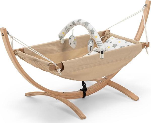 Wellgro Ahşap Bebek Hamak Beşik, Bebek Hamağı - Image 1