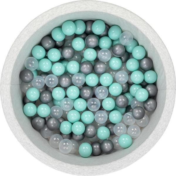 Wellgro Bubble Pops Sünger Top Havuzu / Mint, Şeffaf, Gri Toplu - Image 1