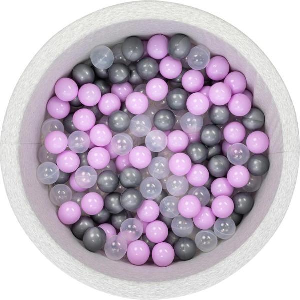 Wellgro Bubble Pops Sünger Top Havuzu / Gri, Lila, Şeffaf Toplu - Image 1