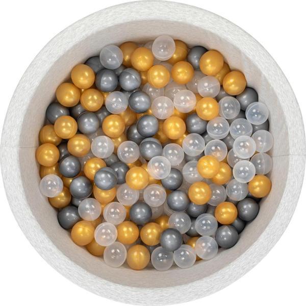 Wellgro Bubble Pops Sünger Top Havuzu / Gri, Şeffaf, Gold Toplu - Image 1