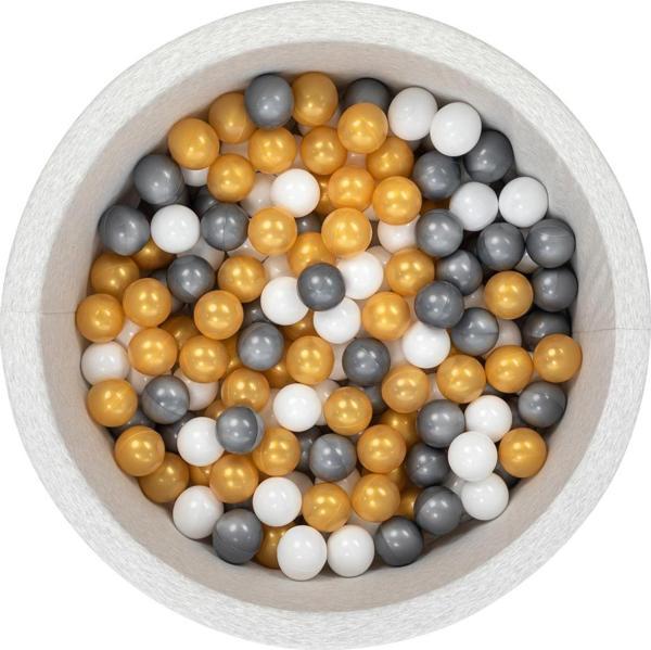 Wellgro Bubble Pops Sünger Top Havuzu / Gri, Beyaz, Gold Toplu - Image 1