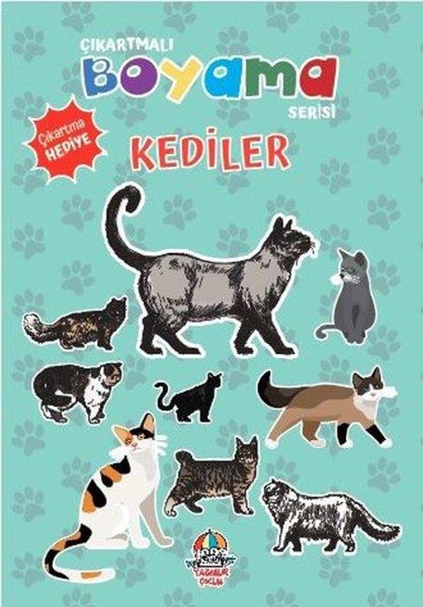Kediler - Çıkartmalı Boyama Serisi - Yağmur Çocuk - Image 1