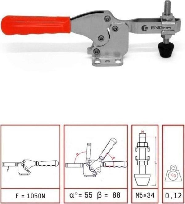 Yatay Taban Clamp Yatay Bağlantı Elemanı 1262  Y - Image 1
