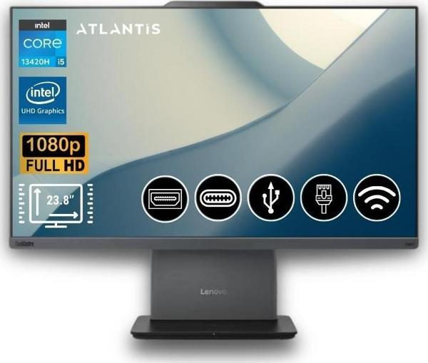 Lenovo ThinkCentre neo 50a 24 Gen 5 I5-13420H 8GB 512GB M.2 SSD  12SC000QTR  ATL2  23.8" Fdos  All In One Bilgisayar  - Image 1