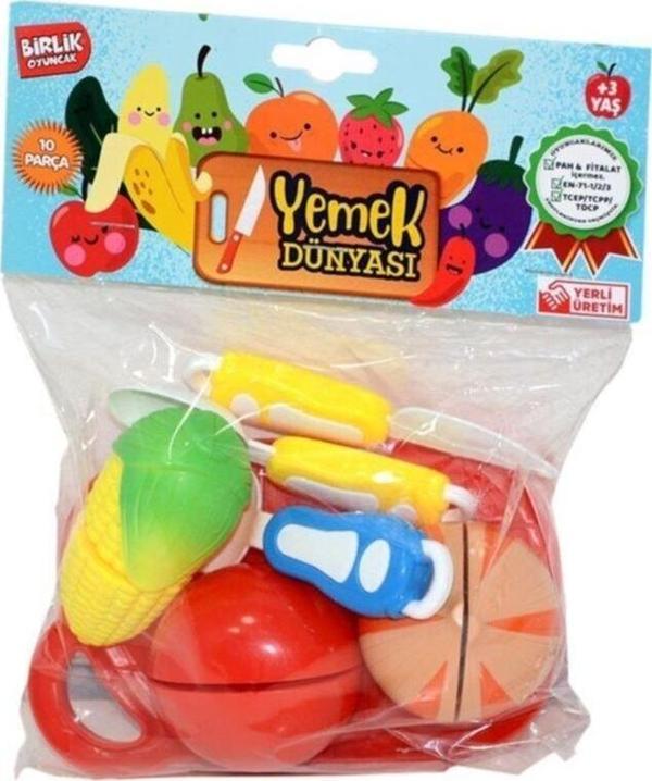 Birlik Toys Urt007-Pvc-1Ab Poşetli Sebze Meyve Kesme Seti - Image 1