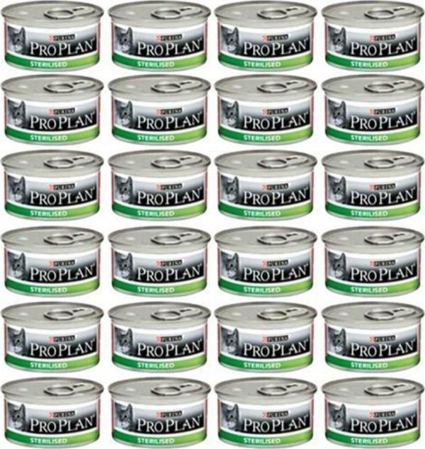 Pro Plan Sterilised Somonlu Kısırlaştırılmış Kedi Konservesi 85 Gr X 24 Adet - Image 1