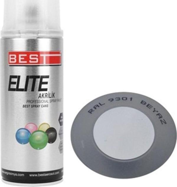 Best Akrilik Elite 9301 Beyaz Eşya Beyazı Sprey Boya 400 Ml - Image 1