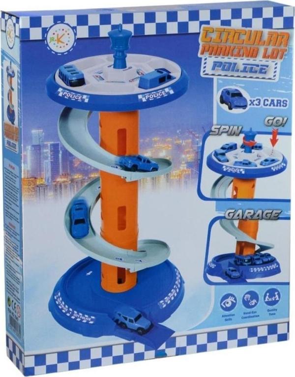 Özka Toys 2060 Dönen Polis Garaj Oyun Seti -Özka - Image 1