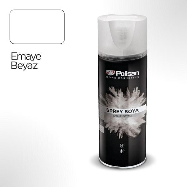Polisan Özel Amaçlı Emaye Beyaz Sprey Boya 400 Ml - Image 1