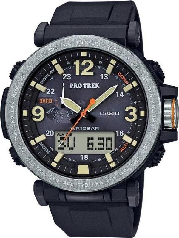 Casio Pro Trek 51mm Silikon Kordon Erkek Kol Saati PRG-600-1CR - Image 1