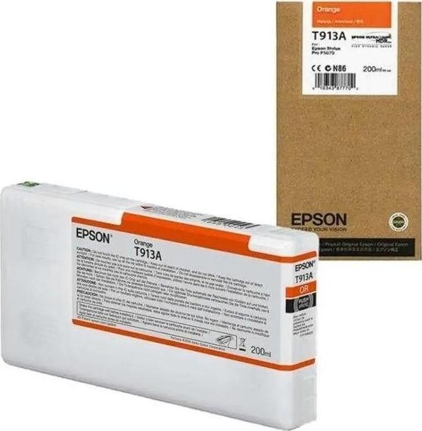 Epson T913A Ultrachrome Turuncu Kartuş (2024) - SC-P5000/5070 Uyumlu Kartuş - Image 1