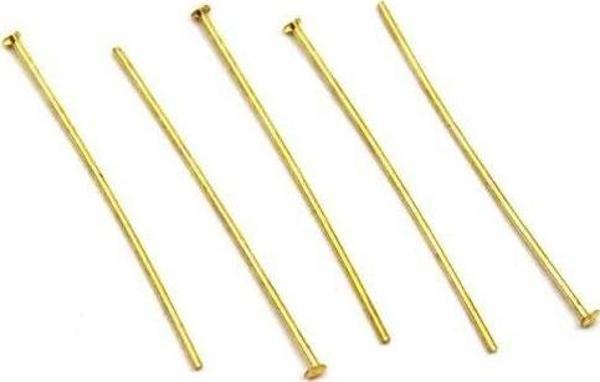 Nikel Kaplama Düz Takı Çivisi Sarı 1Kg 30mm - Image 1