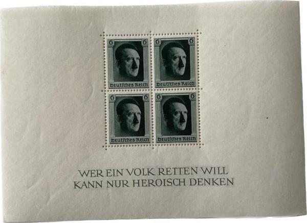 Adolf Hitler 48. Doğum Günü Damgasız Pul Bloğu 016 - Image 1