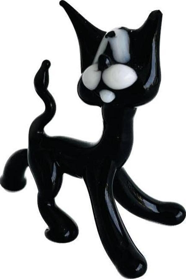 El Yapımı Murano Cam Kedi Biblo A08 - Image 1