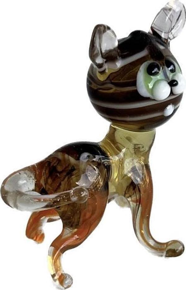 El Yapımı Murano Cam Kedi Biblo A14-07 - Image 1