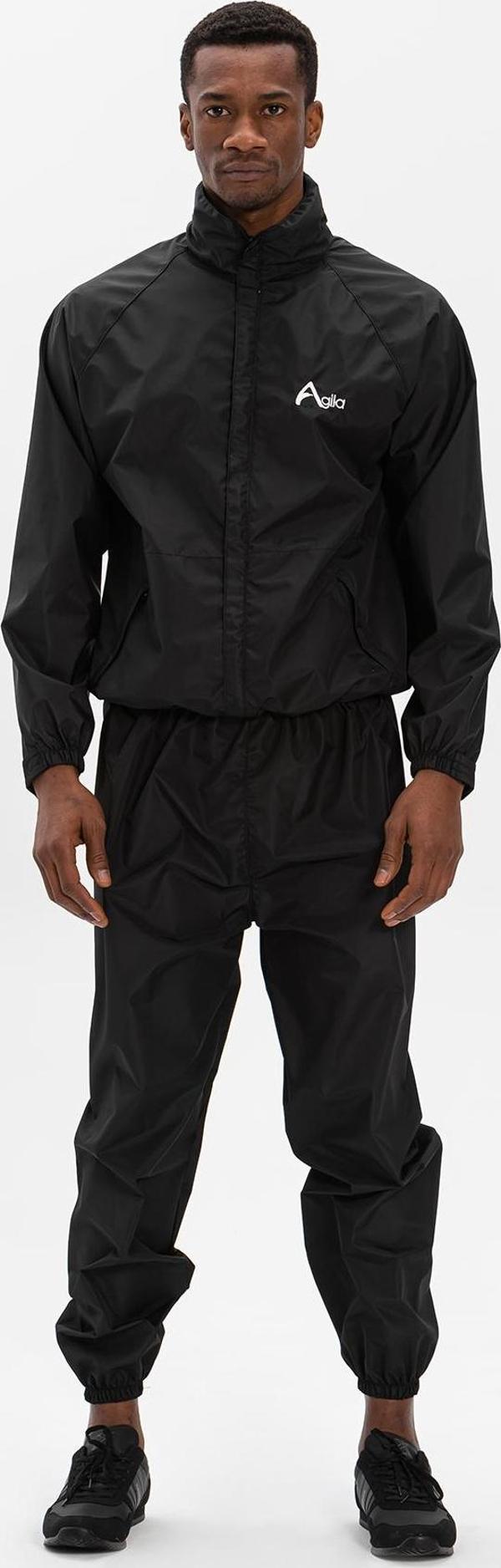 Agila Sauna Eşofman, Termal Terleme Eşofmanı - Siyah-3XL - Image 1