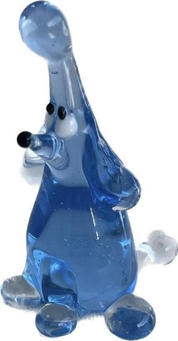 El Yapımı Murano Cam Köpek Biblo A74-03 - Image 1