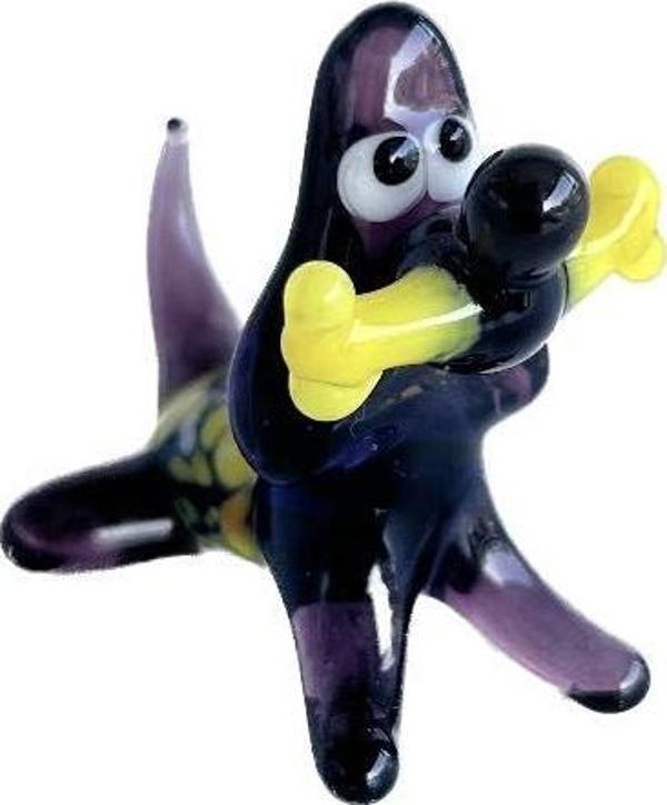 El Yapımı Murano Cam Köpek Biblo A81-01 - Image 1