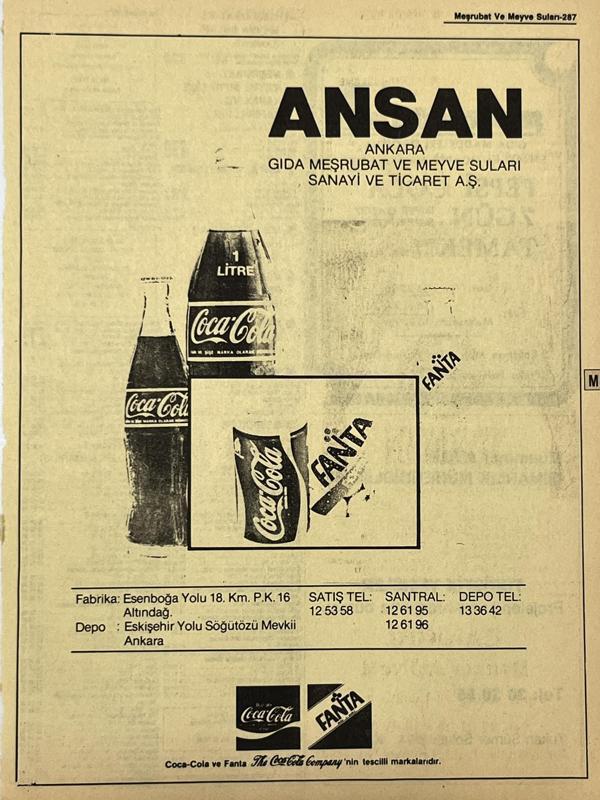 Ankara 1986 Meslek Reklam İlanı Efemera S287 - Image 1