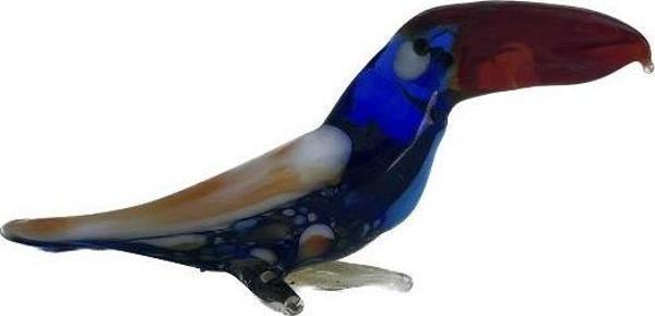 El Yapımı Murano Cam Papağan Biblo A65 - Image 1