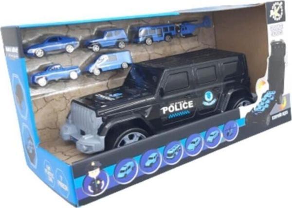 Engin Oyuncak Polis Jeep Seti 6 Araç Dahil - Image 1