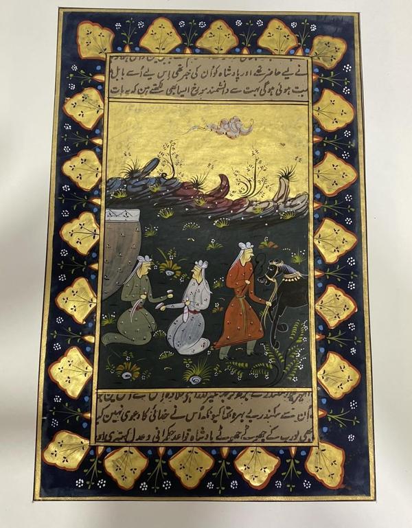 Soysuzlar Çetesi Adlı El Yapımı Minyatür Resim 28x18 cm - Image 1