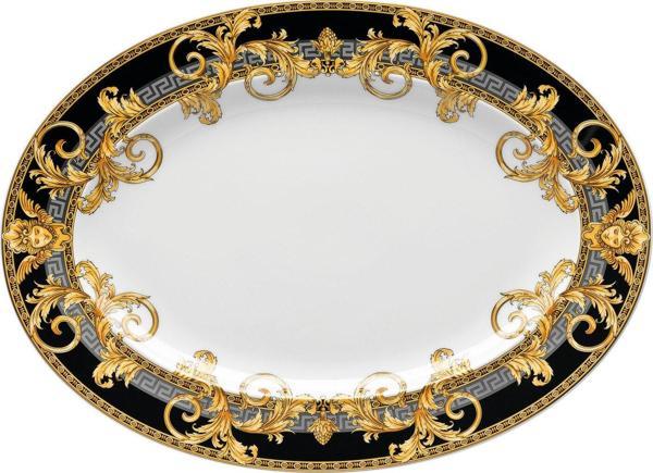 Versace Prestige Gala Oval Porselen Servis Tabağı 34 cm 19325-403637-12734 - Image 1