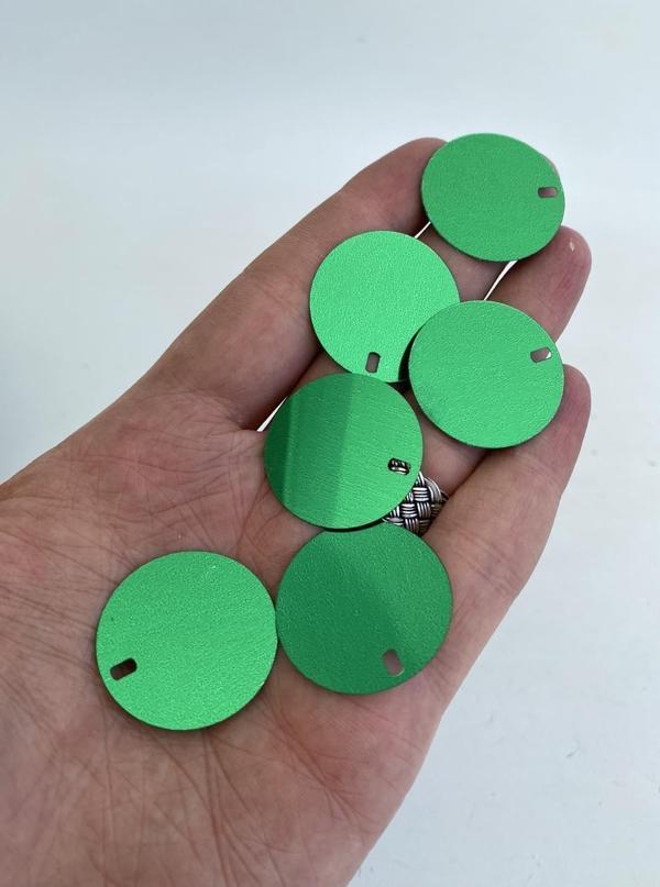 Yuvarlak Elbise Pvc Payet Pul Yeşil 30mm 625 Gram - Image 1