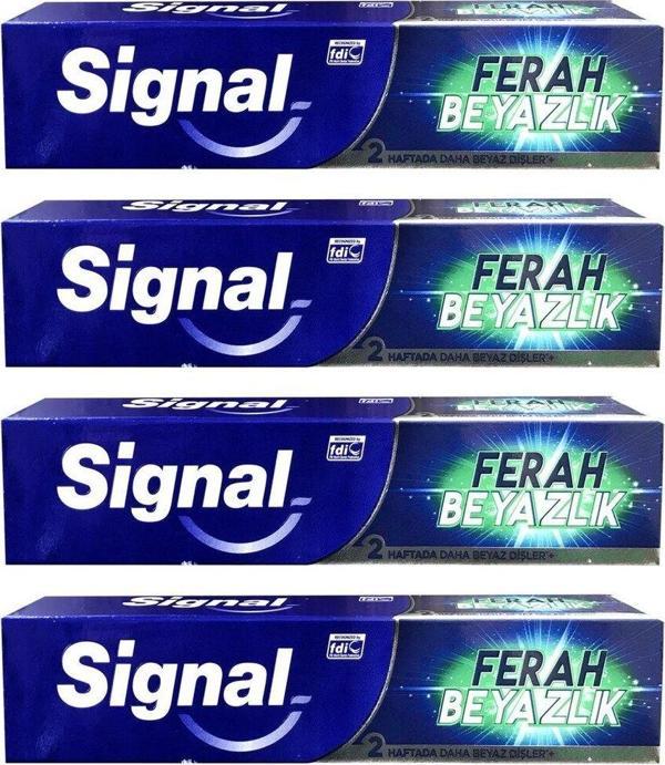 Signal Ferah Beyazlık 50 Ml Diş Macunu X 4 Adet - Image 1