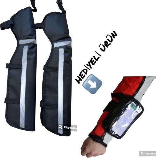 Bike Sky Bacak Rüzgar Koruma Kolay Giyimli Dizlik ( TELEFON KOL TUTUCU HEDİYELİ ) - Image 1