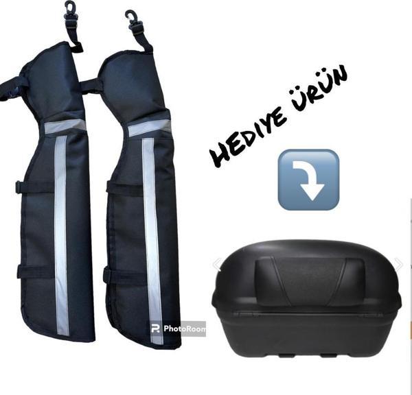 BİKE SKY Bike Sky Bacak Rüzgar Koruma Kolay Giyimli Dizlik ( Motosiklet Çanta Sırt Dayama HEDİYELİ ) - Image 1