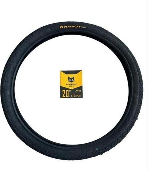 BİKE SKY BLACK CAT 20 X 1.75 CİTY EPS 5MM  ZIRHLI DIŞ LASTİK VE İÇ LASTİK - Image 1