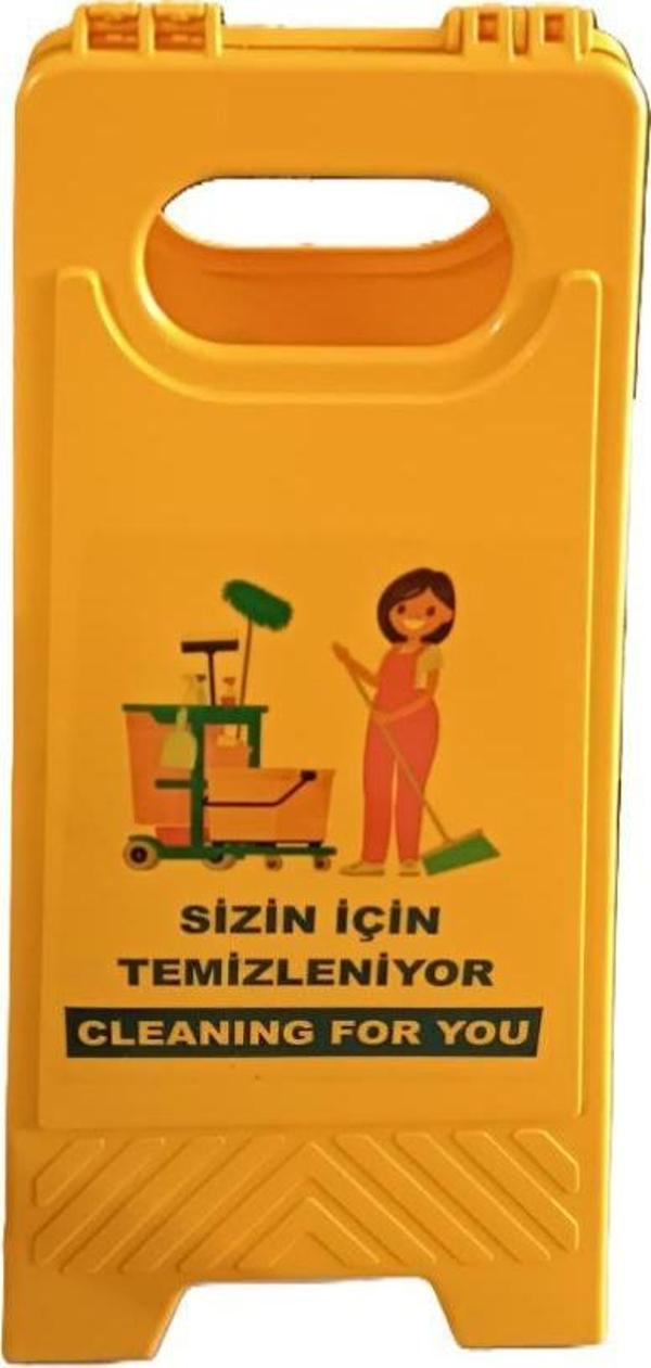 Sizin İçin Temizleniyor Katlanabilir Taşınabilir Levha  - Image 1