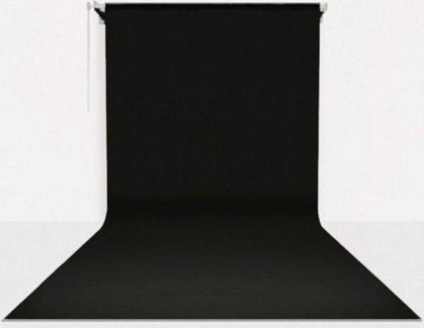 Hs Stüdyo Teknik Stüdyo Teknik 270Cm X 580Cm Sonsuz Siyah Fon Perdesi Seti - Image 1