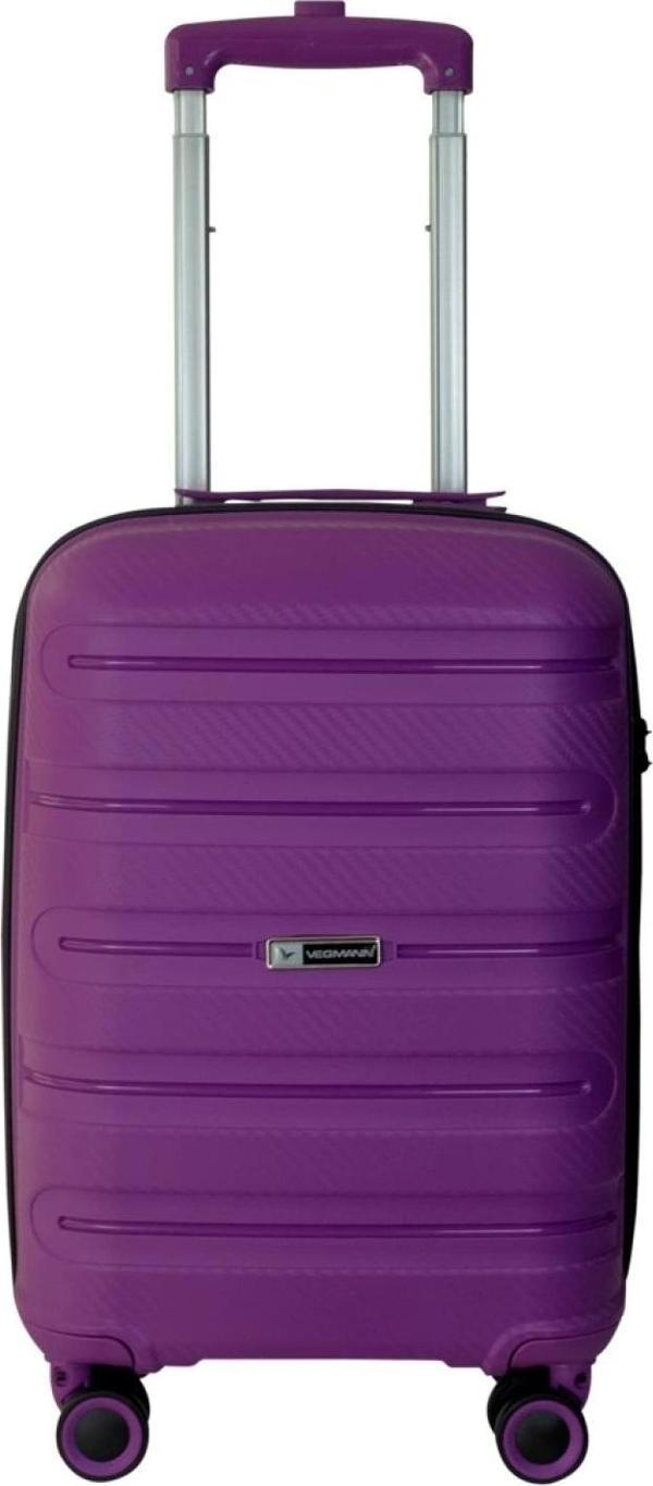 Vegmann Polipropilen (PP) Atlas Violet Kabin Boy Valiz - Image 1