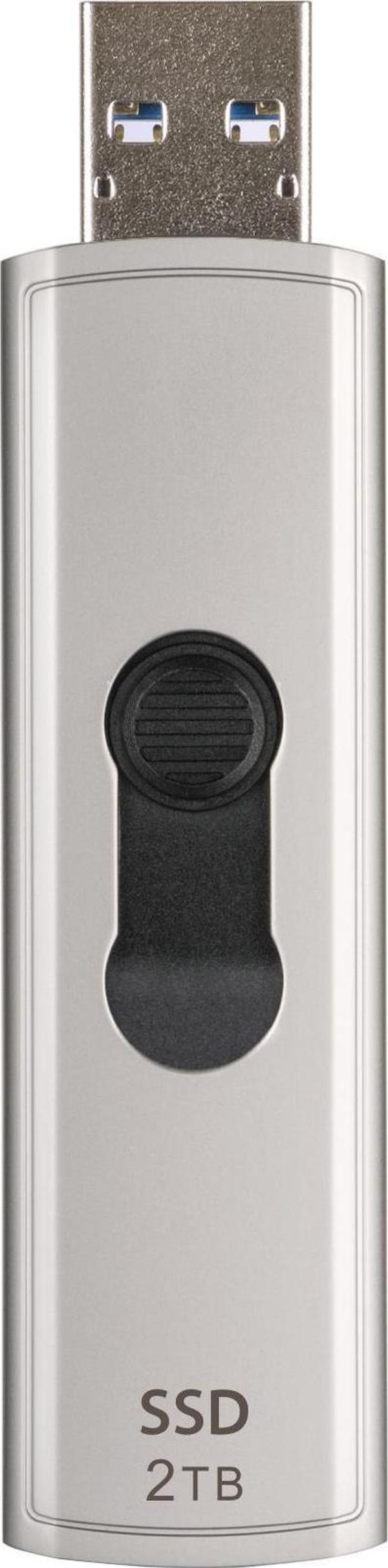 Transcend TS2TESD320A 2TB USB 10Gbps 1050/950MB/s Gizlenebilir Başlıklı Taşınabilir Metal Kasa SSD - Image 1