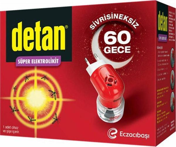 Detan 60 Gece Süper Elektrolikit Sivrisinek Kovucu Cihaz + Yedek Delist - Image 1