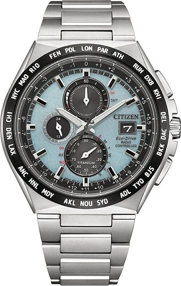 Citizen Eco-Drive Radio Controlled AT8238-84M Titanyum Erkek Kol Saati - Image 1