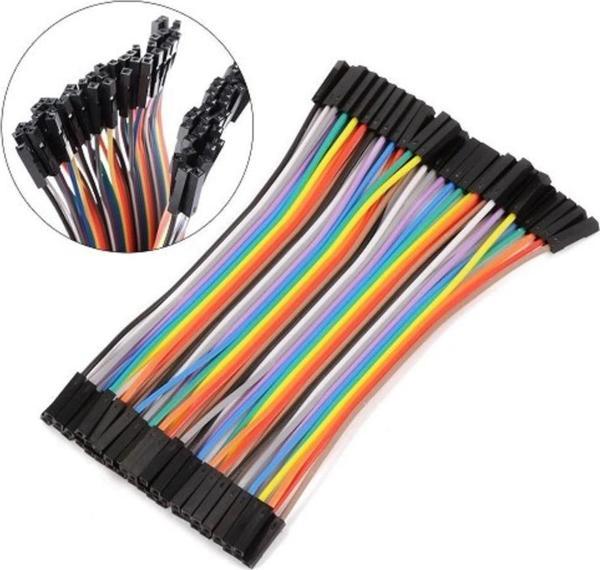 10cm 40 Pin Dişi Dişi Dupont Kablo Breadboard Jumper - Image 1