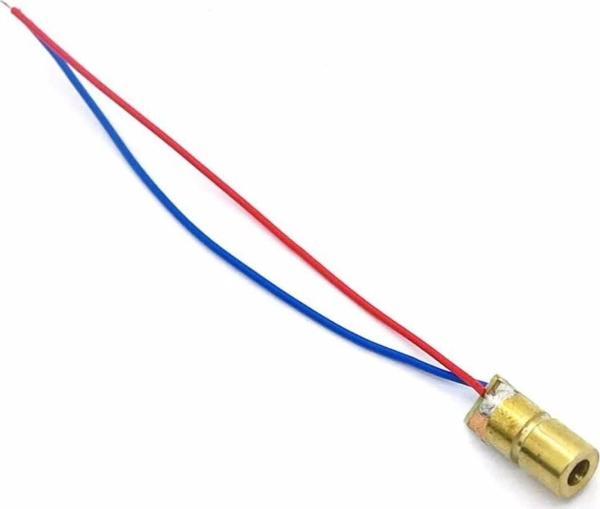 Kablolu Nokta Lazer Modül Metal Kafa 3V 5V 650nm Kırmızı - Image 1