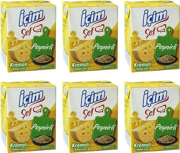 İçim Şef Krema Peynirli 200 Ml x 6 Adet - Image 1